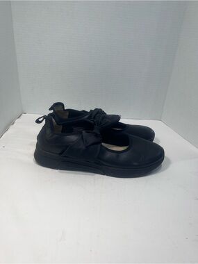 Mark Nason Black Bow-Accent Comfort Flats